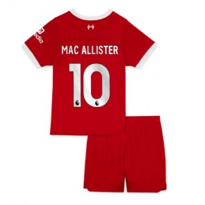 Liverpool Alexis Mac Allister #10 Koszulka Podstawowych Dziecięca 2023-24 Krótki Rękaw (+ Krótkie spodenki)